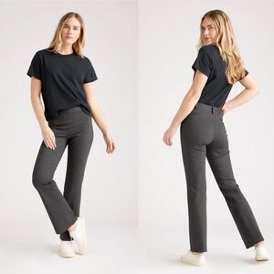 Quince Ultra-Stretch Ponte Bootcut Pant Women’s Medium Charcoal Gray Office Work